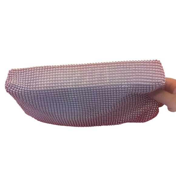 Jessica McClintock Bridgid Lt. Pink Beaded Bag. - Picture 4 of 7